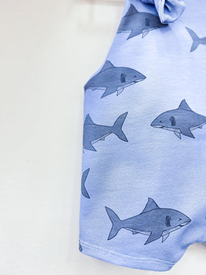 Overall Shorts  - Shark