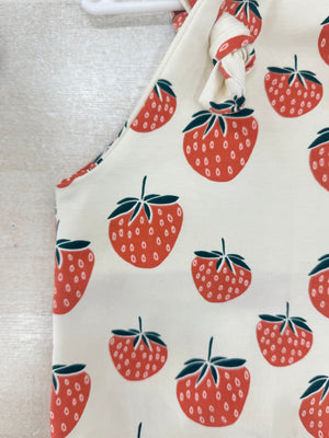Overall Shorts  - Strawberry