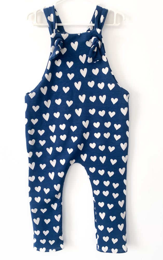 Overall - Hearts Royal Blue