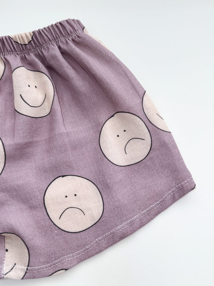 Smiley Shorts - Mauve