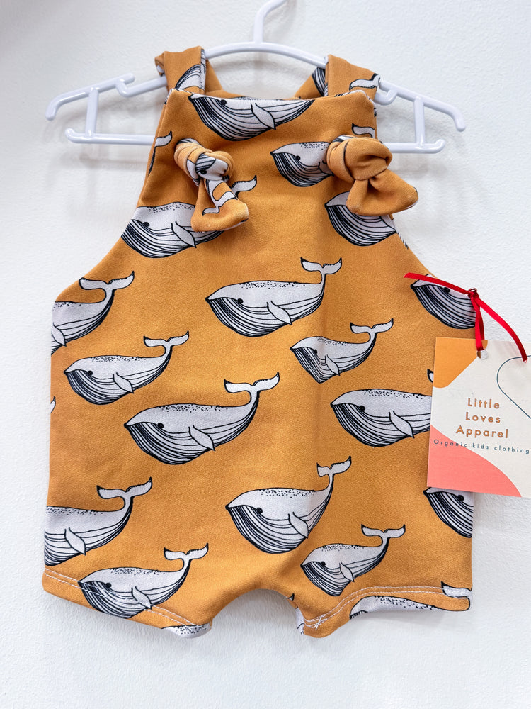Overall Shorts  - Whale