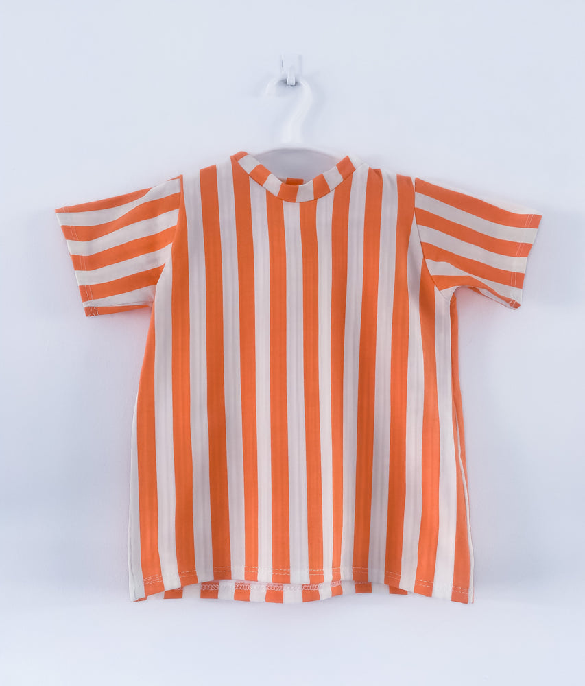 
            
                Load image into Gallery viewer, Tee - Orange Stripe
            
        