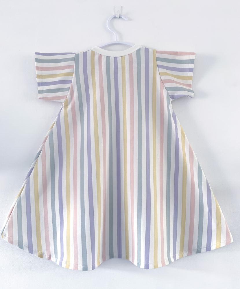 Dress  - Pastel Stripe