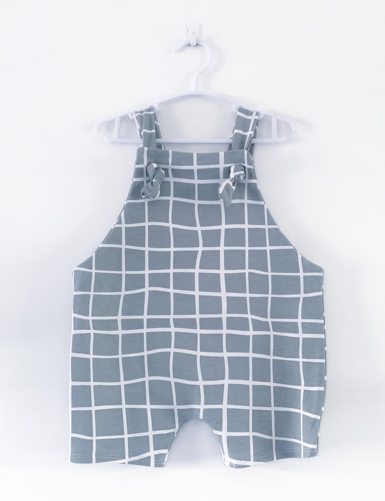 Overall Shorts - Grid