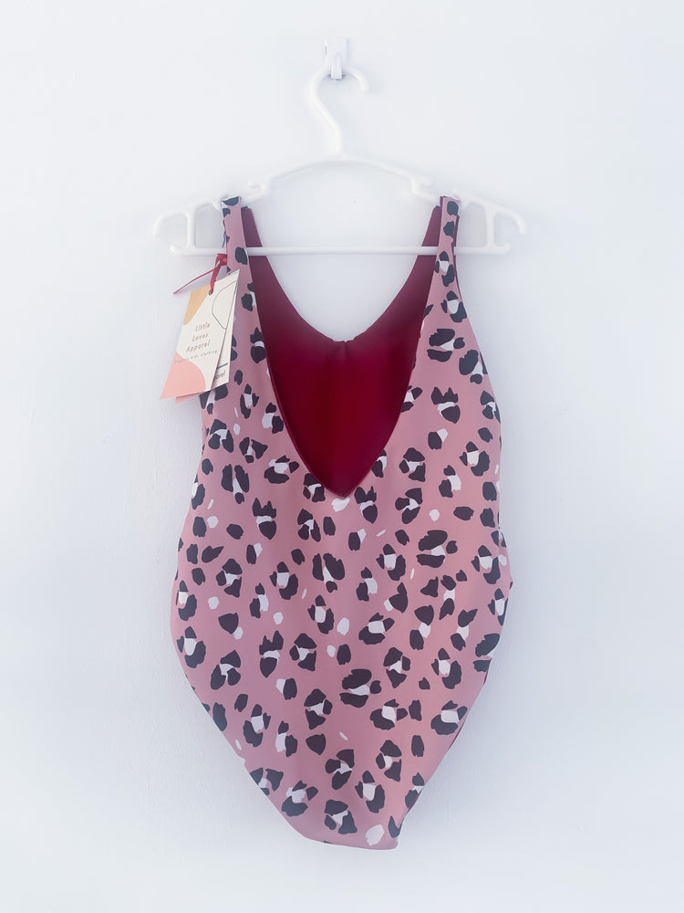 Reversible Swimsuit Leopard Print