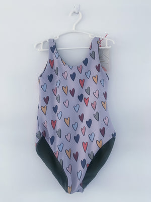 Reversible Swimsuit - love heart