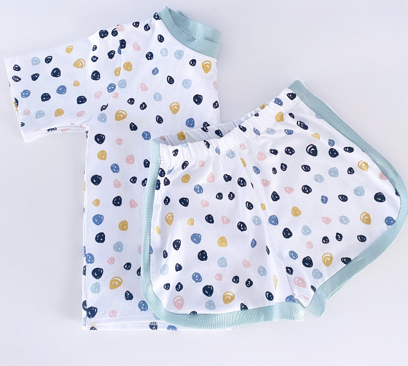Shorts and Tee set - confetti - SALE