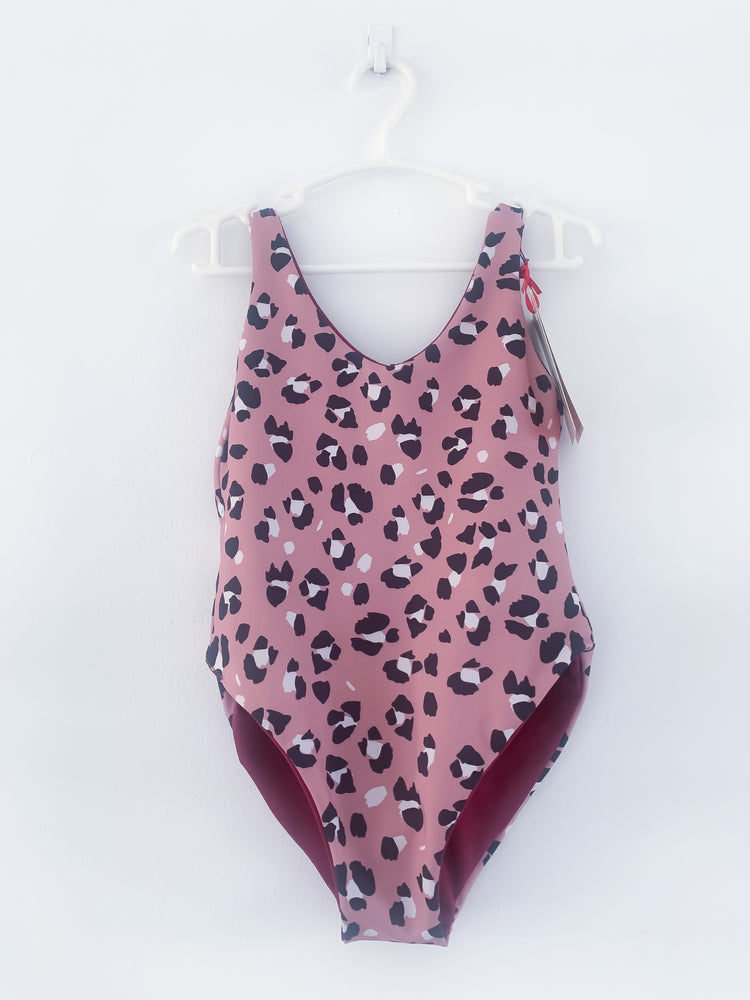 Reversible Swimsuit Leopard Print