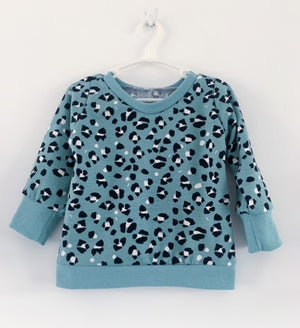 Sweater - Leopard Spots Turquoise